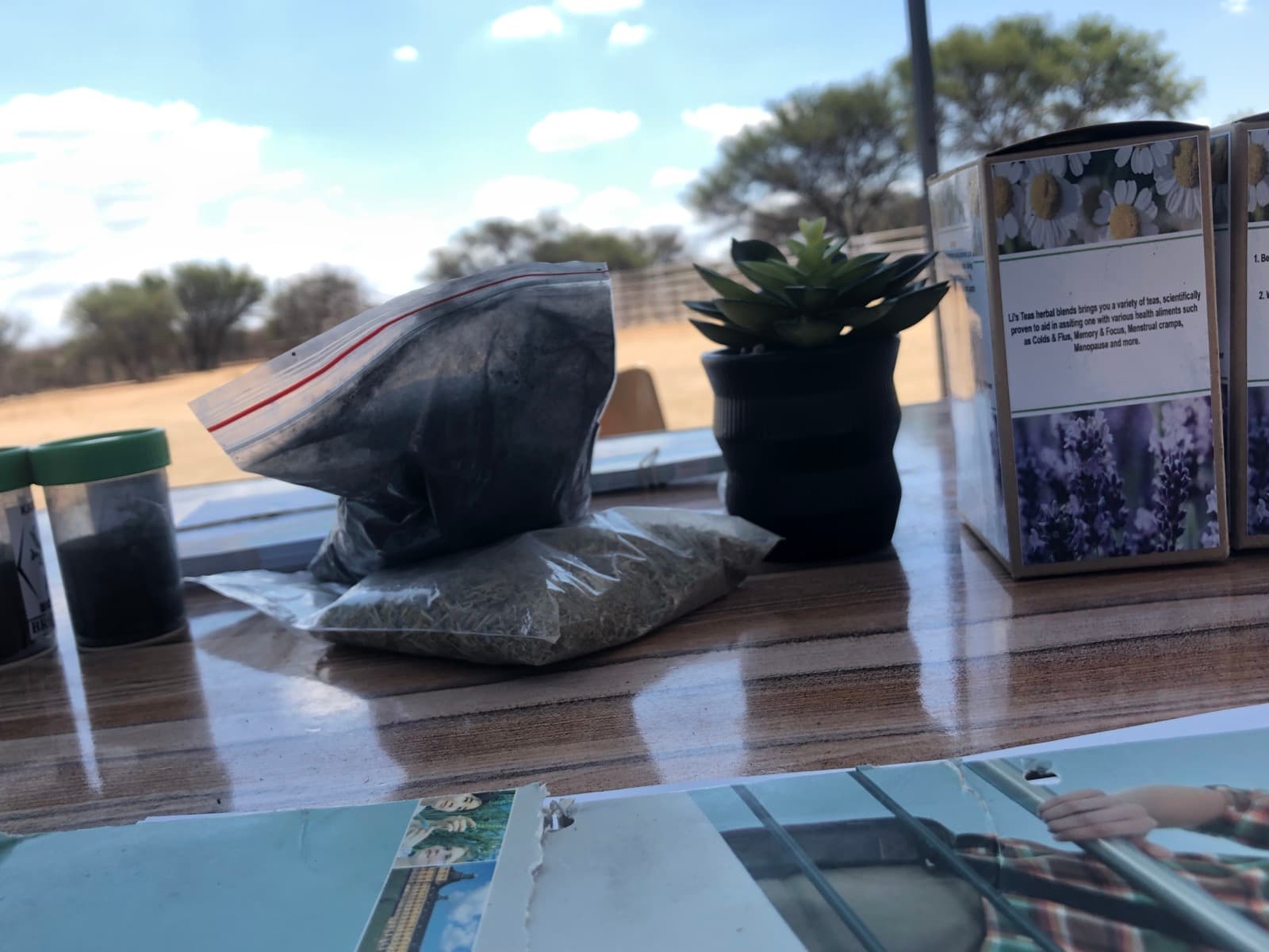 TjaKa products on display in the field